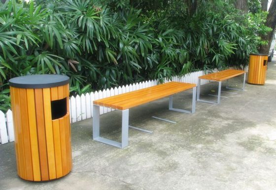 Benches and Bins